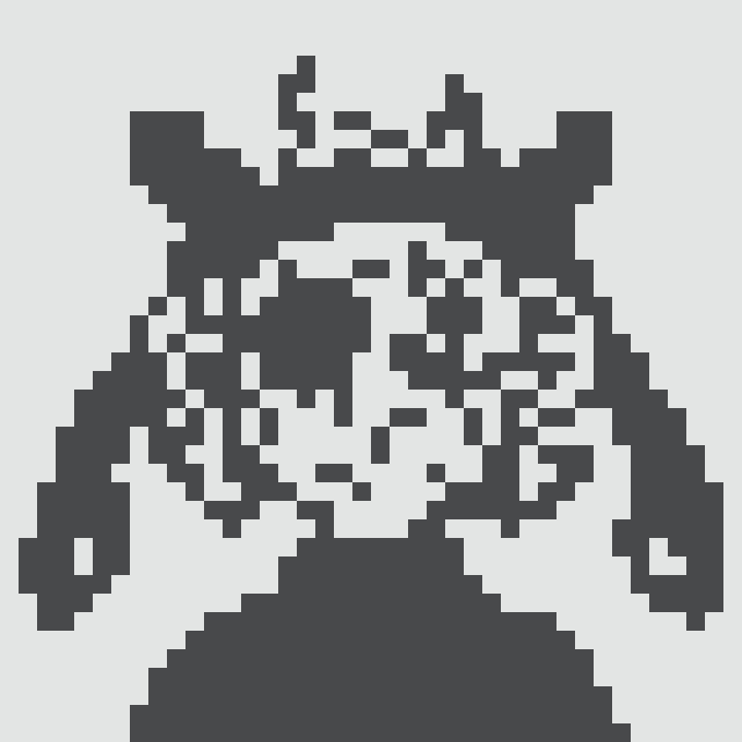 A pixelated dark gray Normie character with "NORMIE" text across its forehead, matching the NFT described in the post that was purchased for 1.690 ETH.