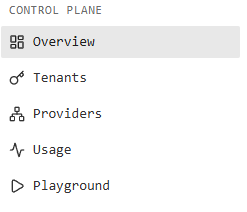 The image shows a computer screen with an overview view of different options, including "Control Plane", "Terms & Conditions", "Playground", and "Landing page". The screen also displays an advertisement for an app named "bunny" on the right side. There is no visible text or other objects in the image apart from the app's name and the options shown on the computer screen.
