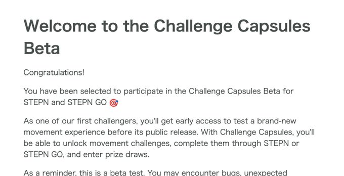 ın this image, there is a screenshot of a welcome page for the Challenge Capsules beta. The screen displays information about the beta program, congratulating participants who have been selected to take part in the challenge. It also provides an email address to participate or win cash prizes from the beta testing process before the official release. The text on the screen highlights that this is a beta test of the program and emphasizes the importance of participating early to gain experience with the software prior to its completion for users.