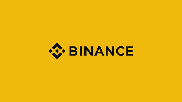 The image shows the Binance logo—a black geometric diamond symbol next to the word "BINANCE"—on a yellow background. This visual directly corresponds to the post, highlighting Binance's decision to halt transactions with 11 crypto platforms, including sanctioned service providers like HTX, as the exchange reinforces its compliance protocols.