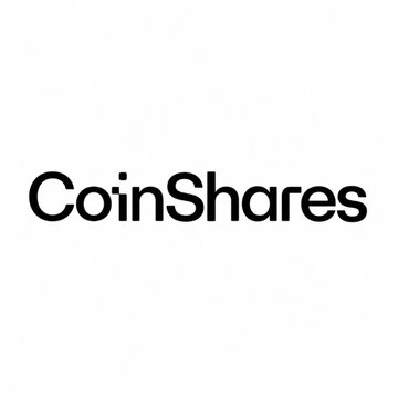 The image displays the "CoinShares" wordmark logo in black text. It relates to the post as CoinShares is the financial firm providing the data on global digital asset investment outflows and its research head James Butterfill commenting on Bitcoin pressures.