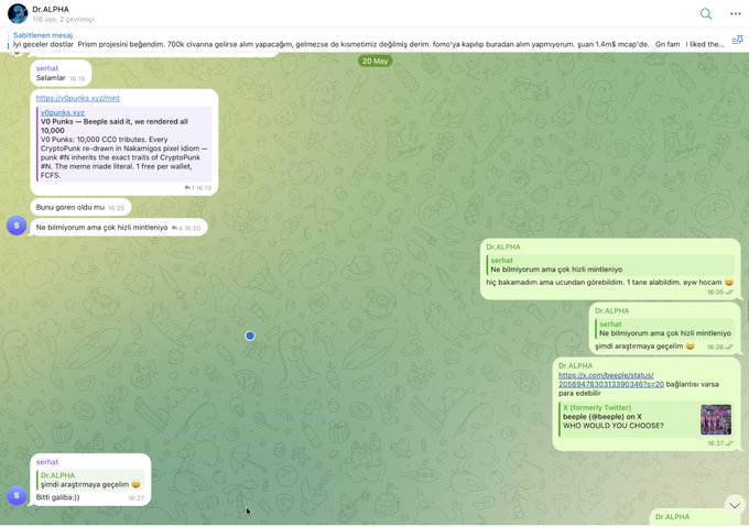 A screenshot of a WhatsApp message conversation between two people discussing something about an old message called "@v0punkin" that was posted 10 days ago, for which they paid $0.6 in coins, and is still up for discussion. The text in the image includes "focus on what you can read", which seems to be related to analyzing a specific part of this discussion or finding more information about it.