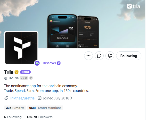 The image shows a post about cryptocurrency, featuring two iPhone photos with Bitcoin logos. The text in the image provides information related to cryptocurrency trading apps. It mentions that there are two applications currently in use for trade monitoring and one more application in development. Users may join these apps and get paid $0.66 per token or $1.25 per token for being part of the testing community, which is a way to generate free money through participating.