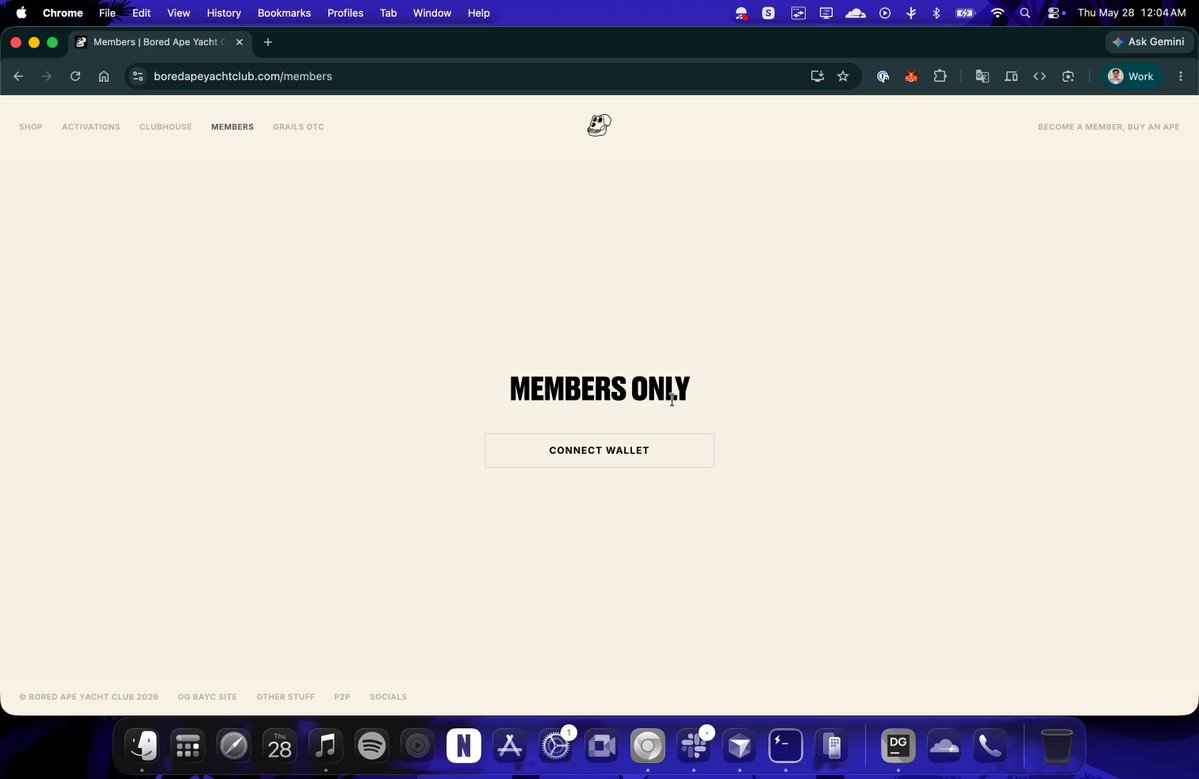 The image shows a computer screen displaying a web browser window with a message that reads "Members Only" at the top, indicating that only members can access certain content or pages within the site. The text also mentions that users had to manually transfer their username and profile information over to their new Glyph profile in the past. This change has made it easier for users to log into their new account without having to remember their old username and password.