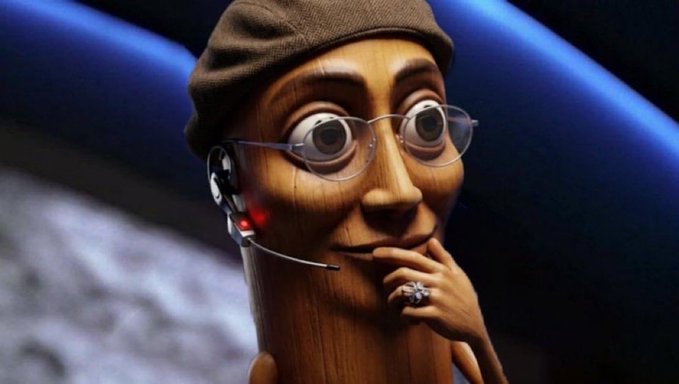 A CGI anthropomorphic peanut character wearing glasses, a beret, and a headset strikes a contemplative pose with hand on chin, humorously depicted as a "bofa" meme stock analyst scheming price manipulation schemes. The image parodies trader conspiracy theories by portraying the volatile stock's price as being deliberately driven between extreme highs and lows by puppet masters.