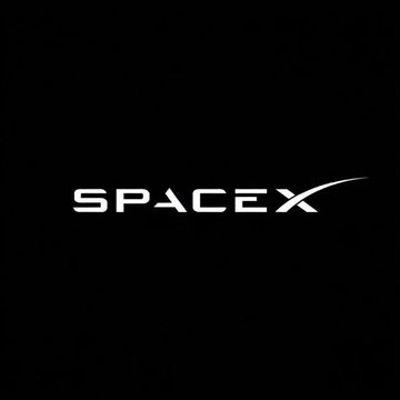 The image displays the white SpaceX logo on a black background, featuring the company's distinctive stylized name with an elongated "X" swoosh. This connects to the post's reference to the $SPCX ticker, suggesting an investment scenario in SpaceX—a private company whose shares are not publicly traded, making the hypothetical $40,000 long-term investment speculative rather than directly actionable.
