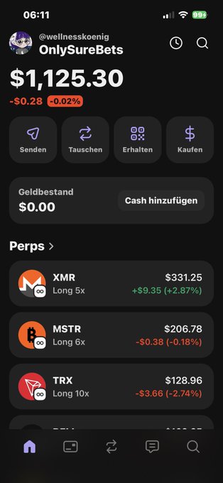 The image features an iPhone screen displaying various cryptocurrencies, including Bitcoin, Trx, XMR, and MTRX. The screen also provides details about these digital assets, such as their current prices, symbols, and amounts invested or gained. In the background of the image, there are two texts that relate to the post: "My setup 12 down I did dca Tesla and trx and doge( was 8% - not bought enought big announce ) now bnb thought goes higher but went back Bottom ?" and "Taking a sleep on my setup.". This information indicates an ongoing discussion or analysis of several cryptocurrencies, possibly related to the post about digital assets.
