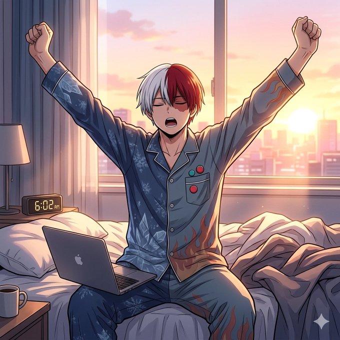 The image features a man sitting on a bed wearing pajamas while using his laptop computer. The scene takes place at sunrise, giving off a warm and inviting atmosphere. The man appears to be enjoying his time working or browsing the internet from the comfort of his bed. The caption provided in the image highlights the flexibility that GM CT One offers, making it an attractive option for those looking to explore different DeFi opportunities without dealing with the usual bridging headaches associated with traditional lending platforms.