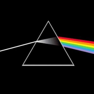 The image features an illustration of the famous "Triangle" from the movie "The Wizard of Oz", which is a triangular-shaped rainbow with a white center, set against a black background. The colors of the rainbow are depicted as red, orange, yellow, green, blue, and purple. The post includes text that reads: "Sometimes you stumble upon a gem, something special that reminds you why you still spend countless hours onchain, diving through endless vapour and bundles... Reminds you why you came here in the first place: the boundless innovation, and a better way forward".