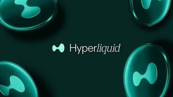 A dark teal graphic shows the Hyperliquid logo and the word “Hyperliquid” centered among glowing rounded shapes.