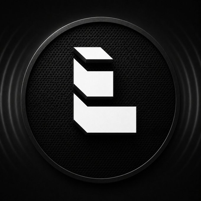 The image features a logo with a white "L" shape, which appears to be a symbol or code related to cooking or food. The background of the image is black, making the white "L" stand out prominently. There are no other objects in the image, and it seems to be a standalone post on social media.