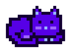 The image features a cute purple cat, which appears to be a pixel art style digital illustration of a cat. The cat is described as being a "MoonCat" with the number "#2839", indicating that someone has adopted this character for a transaction hash. The post also mentions that the transaction hash is worth $765.55. This information suggests that the image might have been generated, sold, or bought by someone who acquired the MoonCat and used it as part of an e-currency transaction.