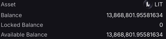 "Lighter just did another 59K  LIT buyback today. The total value of this buyback was 134M  LIT, which is approximately 58% of the circulating supply."