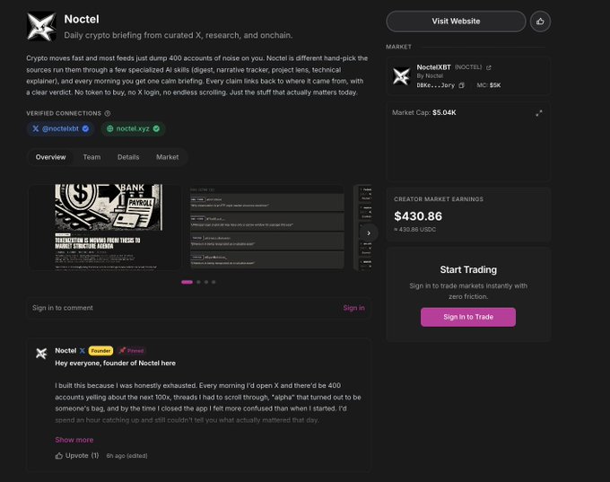 The main focus of the image is a screen shot or screenshot of a computer program with the title "Noetel" at the top, and the background color dark gray. The image appears to be related to an online project involving cryptocurrency trading. In the bottom part of the image, there is some text that seems to explain what the project is about. However, most of this information is not visible in the screenshot due to its size or how it is positioned on the screen.
