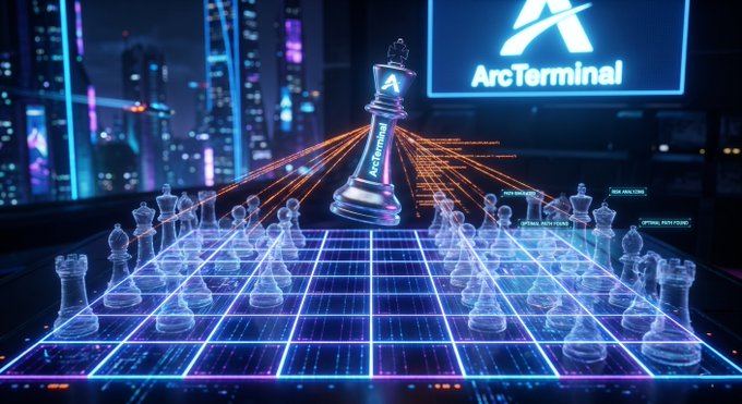 "The"pray and swap" era of crypto is officially dead. Hitting execute and hoping you don't get wrecked by slippage or failed routing is a primitive way to trade. What @TheARCTERMINAL has introduced is essentially a predictive sandbox, where users can simulate real-world exchanges in a controlled environment. The post suggests that these trading tools are becoming outdated due to advancements in the cryptocurrency space, which may include smart contracts and blockchain technology.