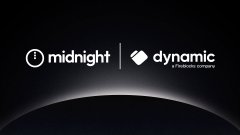 A dark graphic shows the logos and names “midnight” and “dynamic” above the curve of Earth against a black space background.
