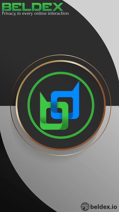 A promotional graphic for Beldex featuring the tagline "BELDEX - Privacy, in every online interaction" alongside a stylized green and blue interlocking "B" logo encircled by a metallic gold ring, with "beldex.io" displayed at the bottom. The image visually reinforces the accompanying post's message that Beldex extends beyond basic financial anonymity to deliver a comprehensive suite of privacy-preserving Web3 applications for everyday digital life.