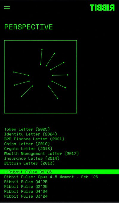 In this image, there's a screenshot of an app called "Perspective" displayed on a screen. The main focus appears to be Ribbit Pulse Q2 202.5, which is about the community and social media monitoring by Ribbit. While examining the app content, the viewer can see a post in the form of a green lettering piece with dots surrounding it, likely a code or identifier related to the app's features or purpose. The image captures Ribbit's dedication to keeping users informed and engaged, providing them with real-time information about social media activities and updates.