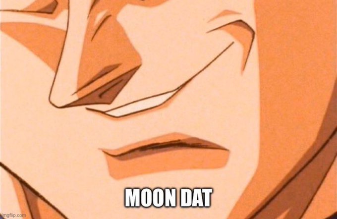 An anime-style close-up of a character's smirking mouth and nose accompanies a post promoting the "Variational" airdrop, projecting potential point values ranging from a bear case of $40-50 to a bull case of $150+, with the caption "MOON DAT" emphasizing the bullish profit expectations tied to the ~6-week farming window.