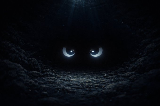 The image features an eye-catching scene with a dark background, giving off a spooky vibe. The eyes are glowing white light, making them stand out against the darkness. There's also a small amount of text that reads "Good night gTria DeFi today still feels like a collection of separate apps, each solving only one piece of the puzzle." This post seems to be discussing the concept of decentralized finance (DeFi) and how it can be perceived as a collection of separate applications or projects. The image captures the essence of this discussion by highlighting the eye-catching white lights against the dark background.