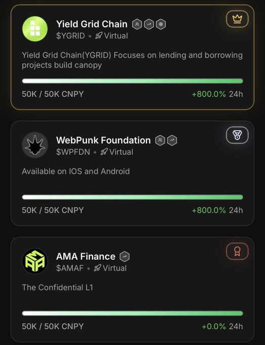 The image shows three different screens with information about app chains, including the names of the apps and their respective costs. The first screen displays a list of available apps for sale, while the second screen provides details about the cost of launching an app on iOS or Android devices. The third screen offers more specific information about the WebPunk Foundation's app chain, which is designed to help users build their own personal blockchain.