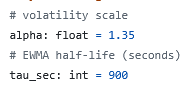 A blurry meme image showing a unit conversion calculation where 1 wobatzily scale is equal to 12.35, calculated as 'equal to 0.196 (seconds) divided by 1 sec.'