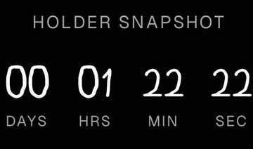 A countdown timer titled "HOLDER SNAPSHOT" displays 00 days, 01 hour, 22 minutes, and 22 seconds remaining, accompanying a reminder to mint from hoodlrz.com/kids for the Hoodlrz Kids holder snapshot.