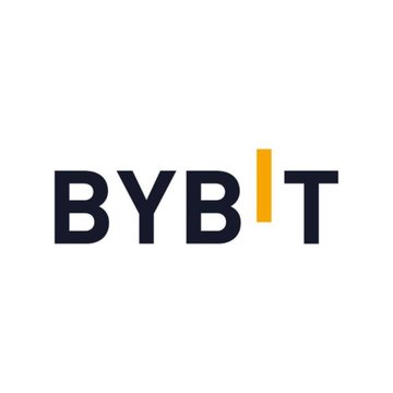 The BYBIT logo in dark blue and yellow text on a white background.