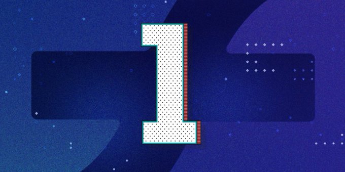 The image features a graphic design that includes a white number one, surrounded by blue dots and lines. The background of the design has a gradient effect transitioning from dark blue at the top to light blue at the bottom. The text "And suddenly the only number that mattered was 1." is written in black below the number one. This design could be related to an advertisement or promotional material for a product, service, or company.