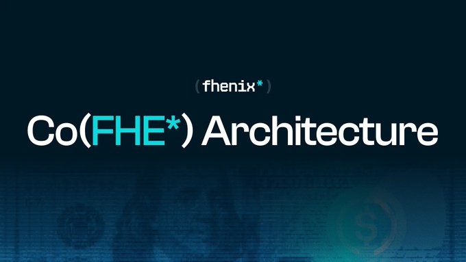 Title slide reading 'Co(FHE*) Architecture' with the '(fhenix*)' logo displayed at the top.