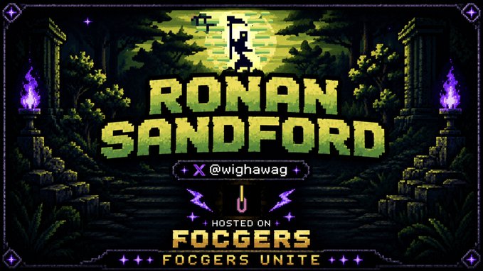 The image features a digital banner advertisement for a video game called "FOGSTREAM News" that takes place at 2:15 PM CEST. The banner includes the names of the gamers involved, stating they are hosting a gaming event on foggers unionite in 2026. This type of advertisement is typically used to promote upcoming events or promotions related to a specific product or service.