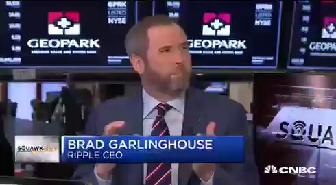 "The XRP Ledger is being discussed by Brad Garfield as he explains his views on its future and the evolution of the underlying technology. The video also features logos for companies like Ripple and Geopark."