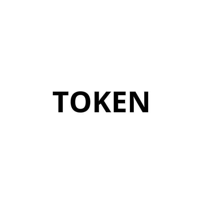 A plain white image with the word "TOKEN" in bold black text.