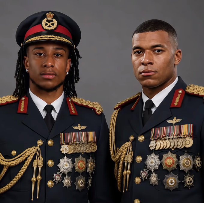 Two men in ornate military uniforms are featured, potentially symbolizing a high-stakes opportunity or leadership, which aligns with the crypto post's mention of a "Solana Gem Alert" and "Pump.fun."