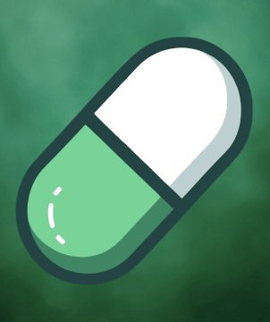 A cartoon-style green and white pill capsule is shown against a green gradient background, symbolizing the "Pump" branding of the Pump.fun platform, which according to the post has accumulated massive sales totaling over $842 million in SOL.