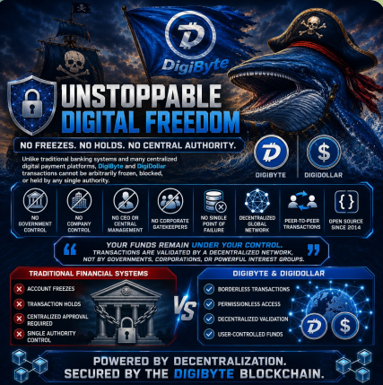 The image features a poster with a pirate ship, a flag, and a skull and crossbones symbolizing "Unstoppable Digital Freedom". The poster also includes text that reads "Unstoppable Digital Freedom" and "No freesizes no central authority", which suggests that the poster is promoting digital freedom.

In the image, there are two people standing next to each other in front of a building with a large flag on it. One person has a pirate hat on their head while the other person is wearing a backpack. The pirate ship and the flag suggest that they might be pirates or sailors who have just returned from a journey.