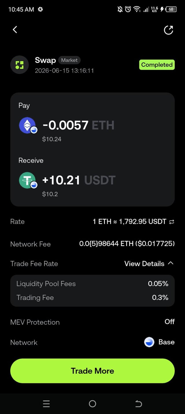 The image features an iPhone screen showing a trading app with information about Bitcoin, Etherium, and a USDT currency. The text "ETH/USDT Trade More" has been added to the screen, indicating that users can trade in this new currency. One of the options on the screen is to trade more ETH for USDT, suggesting that there might be strong support for Etherium's price. Additionally, a price chart shows a bullish trend, further indicating favorable trading conditions. In summary, the image showcases an app interface with Bitcoin and Etherium trading information, giving users insight into potential trading opportunities in these cryptocurrencies.