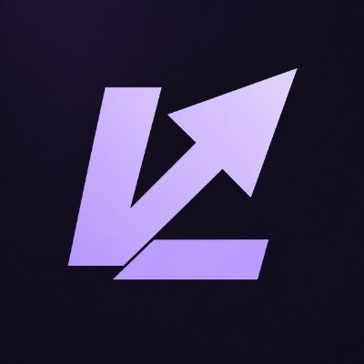 A stylized purple logo featuring an arrow and the letter 'K' on a dark background.
