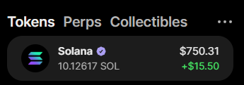 The image displays a Phantom wallet interface showing a Solana token balance of $750.31, with 10.12617 SOL held and a gain of +$15.50. It appears to be used as "proof" of holding in a crypto giveaway promotion.