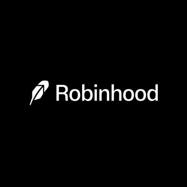 The image shows the Robinhood logo—a stylized white feather icon next to the word "Robinhood"—displayed on a black background. It relates to the post by featuring the Robinhood brand, which is being referenced as a "chain" (likely referring to the Robinhood Chain blockchain network) in search of its next major project.