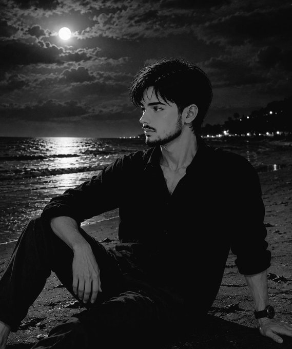 The image features a man sitting on the beach at night, looking out over the ocean with a full moon visible behind him. The photo has been edited to include a caption that reads "GN Fam Time to logout We go again tomorrow. Keep ranking up on @Appreciators_IO and @quipnetwork". This caption is related to the image as it seems to be part of an article or post about social media, possibly discussing the importance of appreciating content from various sources like @Appreciators_IO and @quipnetwork.