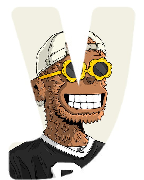 The image features a cartoon monkey wearing sunglasses, a baseball cap, and a black and white jersey with the letters "P" and "R" printed on it. The monkey appears to be smiling and has a happy expression. The caption of the image reads "@DeGodsNFT", which is likely a reference to the popular video game series "The Legend of Zelda: Twilight Princess".