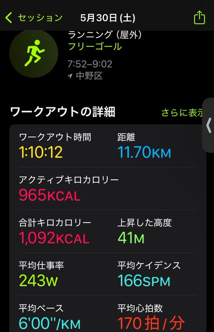 The image shows a fitness app screen with various data displayed, including step count, calorie intake, and distance traveled. The app also has an option for Japanese text input, which could be used to set up personalized settings or track progress in a different language.