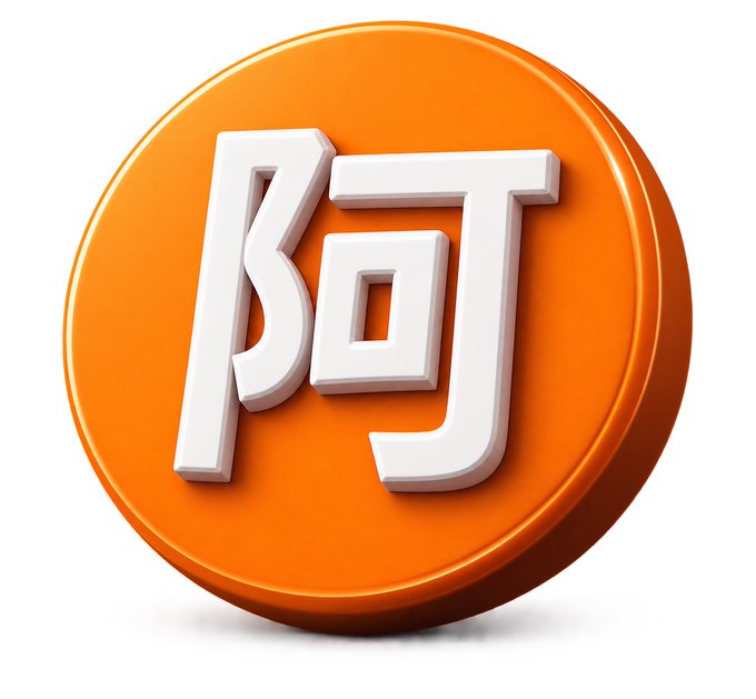 A glossy orange coin features stylized white "BT" lettering, visually representing Bitcoin (BT), which ties into the post's story about CZ selling his apartment to invest in Bitcoin and later founding Binance.