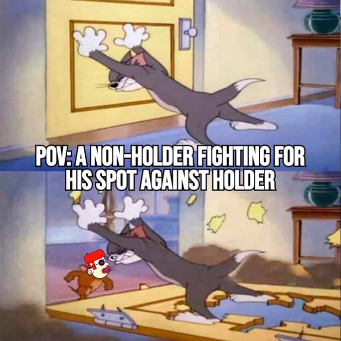 The image presents two cartoon characters fighting over a piece of paper with an @Appreciators_IO logo on it, symbolizing the battle between two creators or artists. The top character has its arms outstretched as if trying to dominate the situation, while the bottom character is reaching up towards the ceiling in a bid to claim ownership. There are also other smaller images placed below these characters, but they do not seem significant compared to the main battle depicted here.

The post suggests that two separate reward pools run simultaneously, with an @Appreciators_IO logo serving as a symbol of competition between the creators or artists who have produced content for the campaign. One pool is worth 10k in tokens and another has a value of 2.5k NFTs, which indicates that the creators are competing against each other based on their artistic contributions to the campaign's success.