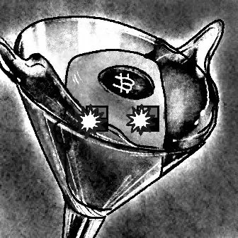 The image features an illustration of a martini glass with a dollar sign placed inside, giving the impression that someone has inserted the symbol into the drink. The text accompanying the image reads "COOOOL STUFF HAPPENING ON BITCOIN! We are witnessing Ordinals leading an evolution of the revolution of Bitcoin mining. You’re here now. Do not fade the power of Ordinals." This message seems to be a commentary on the current state of Bitcoin and its impact on society, with the dollar sign symbolizing the monetary aspect of this digital currency.