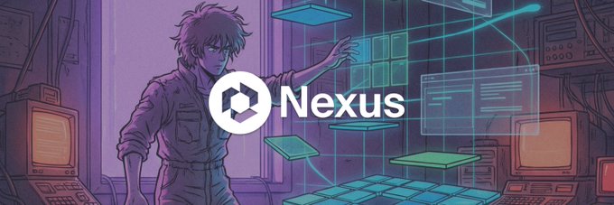 The image features the "Nexus" logo, with an anime-style character interacting with a futuristic grid interface, symbolizing the integration and ease of game development offered by Portal Nexus. The scene depicts a stylized, multi-monitor setup, hinting at a streamlined workflow compared to the "old way" mentioned in the accompanying text.