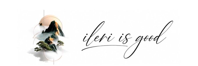 The image features a logo with a stylized illustration of mountains and trees on the left, accompanied by the elegant script text "iteri is good" on the right, with "iteri" underlined. The caption likely serves as a personal brand mark, playfully echoing the post's confident "i'm too good" sentiment.