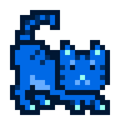 A pixel art image of a blue MoonCat with a curled tail, representing MoonCat #13319, which was adopted for 0.14 ETH ($277.46) according to the transaction details.