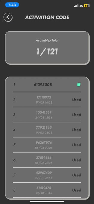 iphone screen displays a black and white grid of numbers, with the top left corner showing an "Available" checkbox and the bottom right corner displaying a "Uneditable" checkbox.